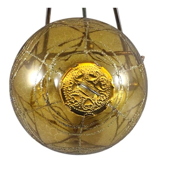 Vintage Hand-Painted Hand Blown Glass Christmas Ornaments Set Of 3 - Picture 7 of 13